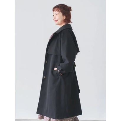 [2WAY]フェイクウールステンカラーコート （アイボリー）｜詳細画像