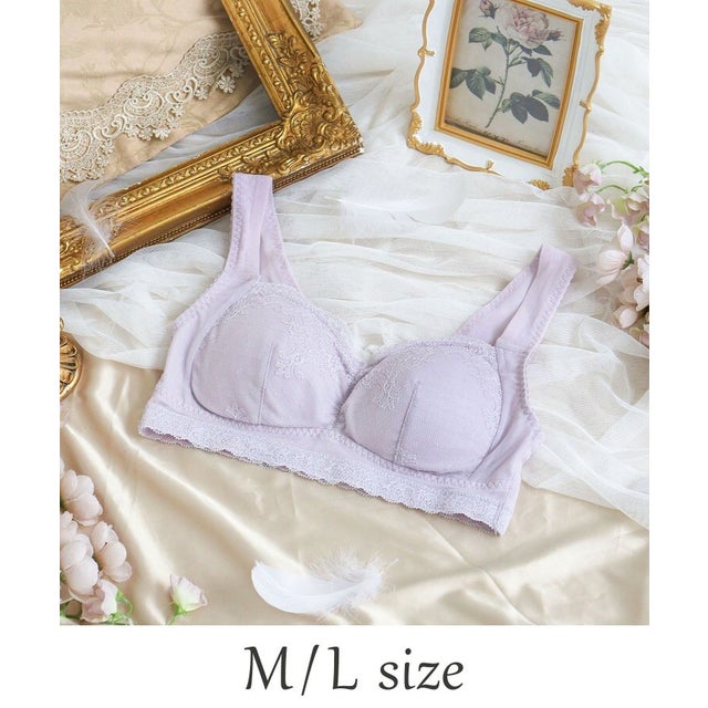 ◆ナタリー おやすみブラ （MーL） （パープル(083)）