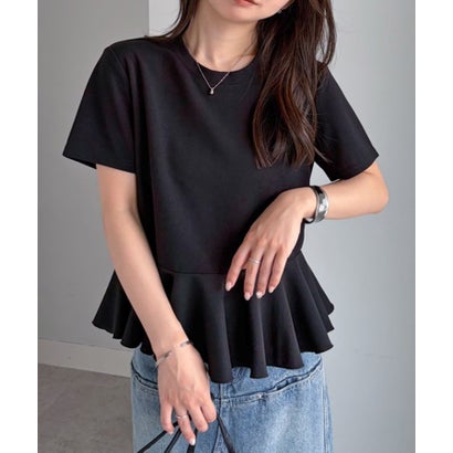 ラナン RANAN イレヘムペプラムTシャツ （ブラック）｜詳細画像