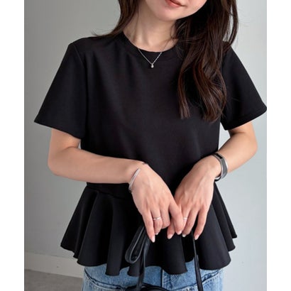 ラナン RANAN イレヘムペプラムTシャツ （ブラック）｜詳細画像