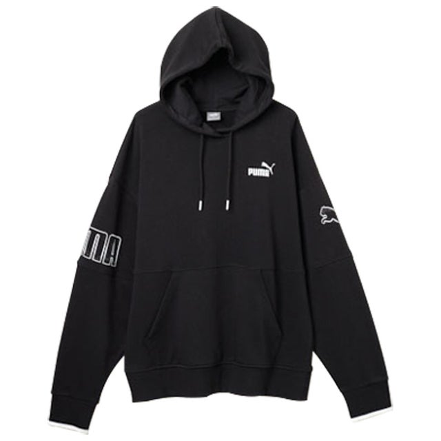 ＜PUMA＞ ブロックフーディスウェット （ブラック）