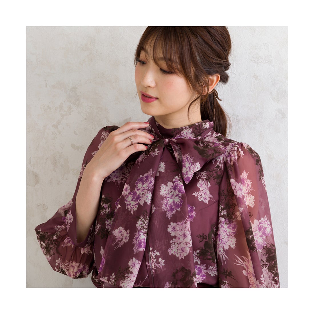 ローズティアラ RoseTiara 【セットアップ可】フロッキープリント 