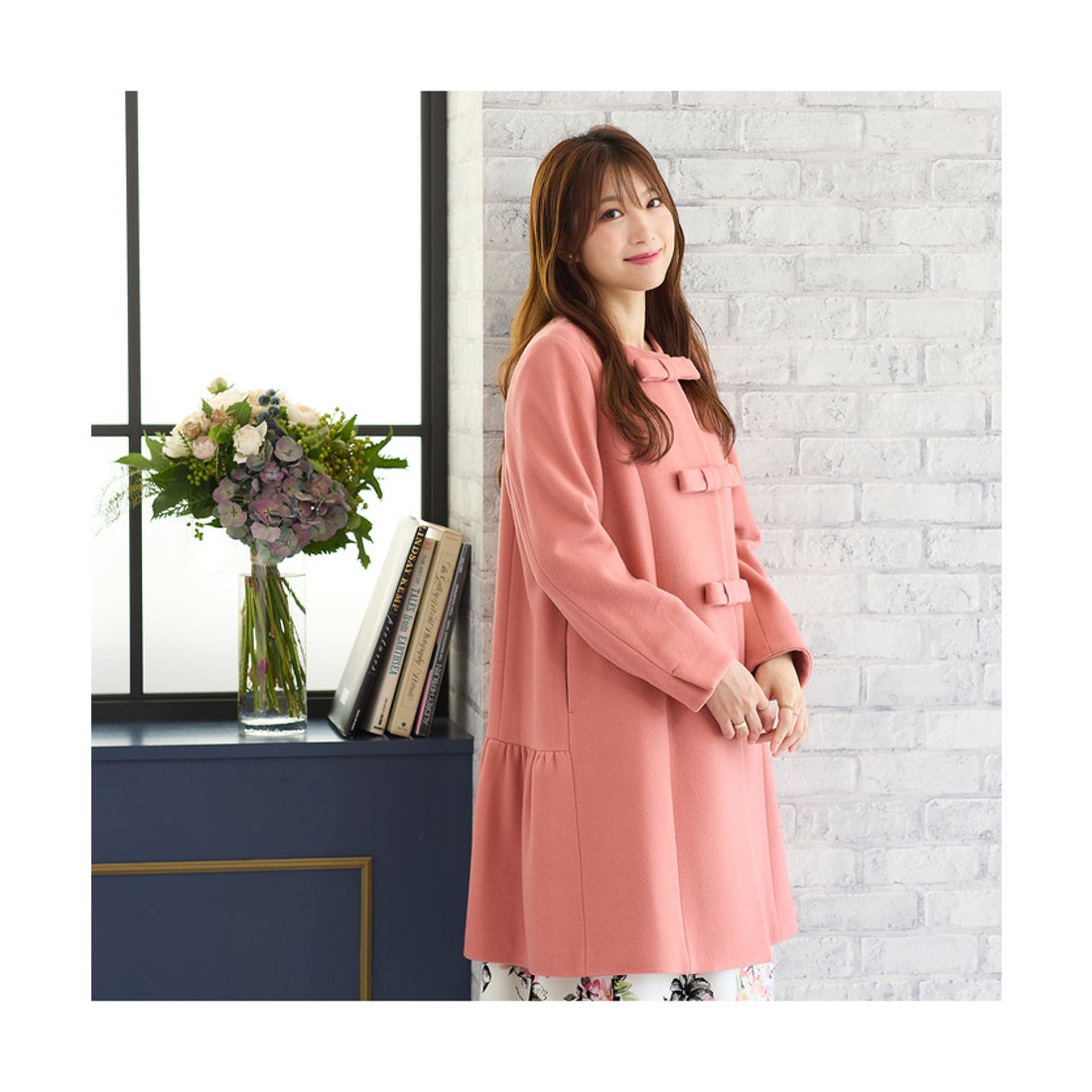 ローズティアラ RoseTiara 【限定カラー】リボンウールコート