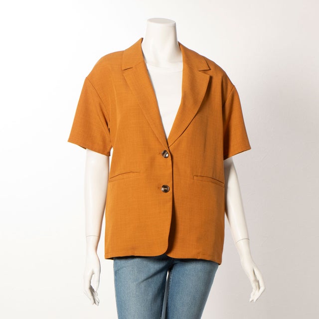 
                    Ray Cassin オーバーサイズ半袖ジャケット（オレンジ）