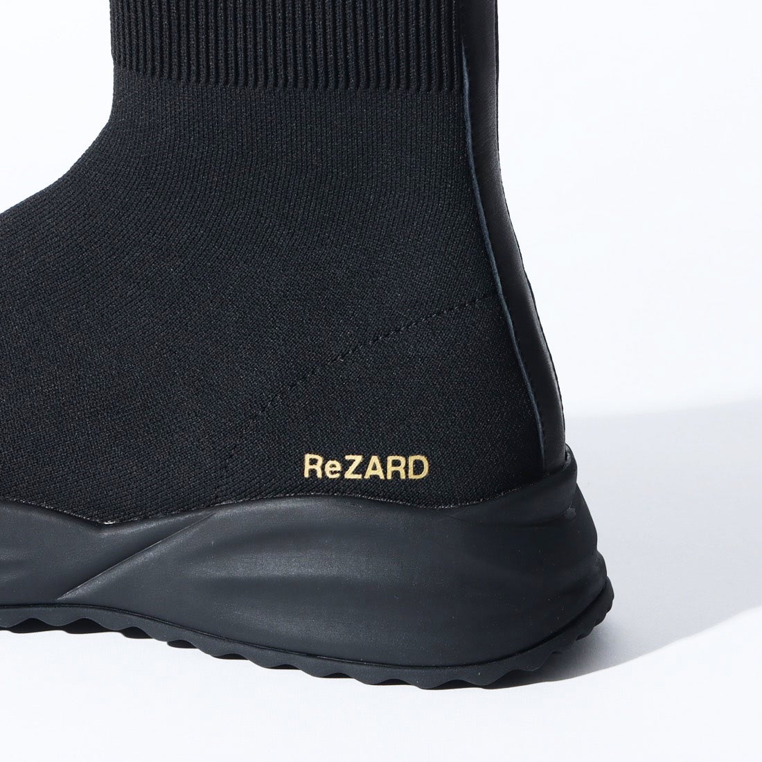 リザード ReZARD ブラックソールニットブーツ （ヒカルブラック） -靴＆ファッション通販 ロコンド〜自宅で試着、気軽に返品
