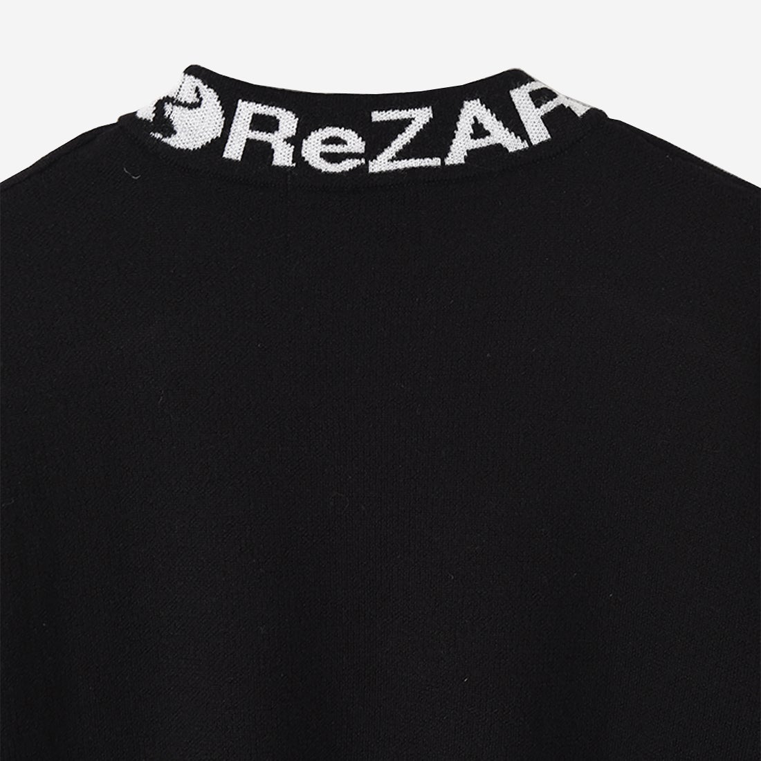 リザード ReZARD Logo Neck Knit Sweater （ブラック） -ファッション通販 FASHION WALKER