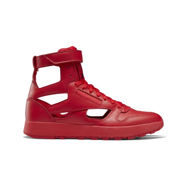 【SECRET SALE】メゾン・マルジェラ クラシック レザー タビ ハイ / Maison Margiela Classic Leather Tabi High Shoes （red）