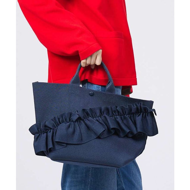 【ROOTOTE/ルートート】EU.デリ.ルフルラッフル-B/トートバッグ （ネイビー）
