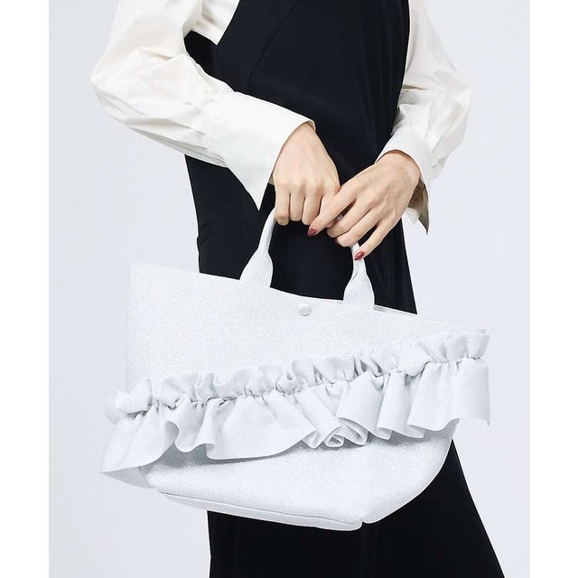 【ROOTOTE/ルートート】EU.デリ.ルフルラッフル-B/トートバッグ （シルバー）