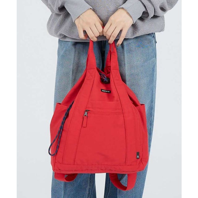 【ROOTOTE/ルートート】SC.セオルー．ドローストリング-B/トートバッグ （レッド）
