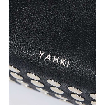 【YAHKI】YH-827 HAND BAG/巾着バッグ/スタッズ/レザーバッグ （ブラウン）｜詳細画像