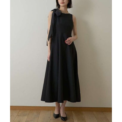 ルージュ ヴィフ ラクレ Rouge vif la cle 【一部店舗限定】肩リボンロングワンピース【予約】 （ブラック）｜詳細画像
