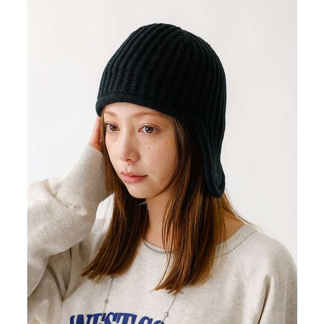 【RUBEN/ルーベン】RUS－8349/EAR COVER BEANIE/イヤ （ブラック）