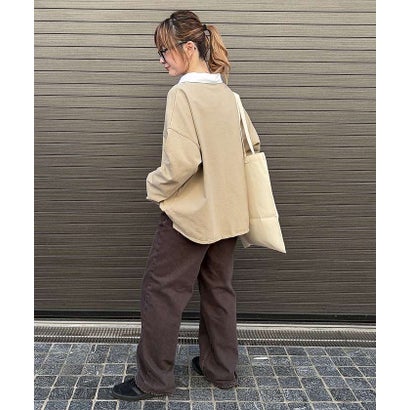 ルージュ ヴィフ ラクレ Rouge vif la cle 【MICA＆DEAL / マイカ＆ディール】ラガーシャツ / ロングスリーブTシ （パープル）｜詳細画像