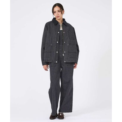 【UNIVERSAL OVERALL/ユニバーサルオーバーオール】DENIM W （ブラック）｜詳細画像
