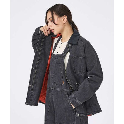 【UNIVERSAL OVERALL/ユニバーサルオーバーオール】DENIM W （ブラック）｜詳細画像