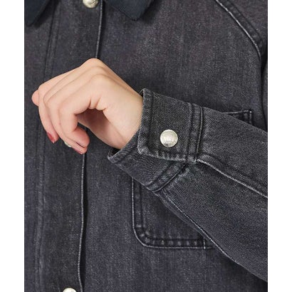【UNIVERSAL OVERALL/ユニバーサルオーバーオール】DENIM W （ブラック）｜詳細画像
