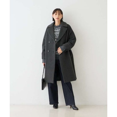 【WEB限定】ジャガードノルディック柄ニット （チャコールグレー）｜詳細画像
