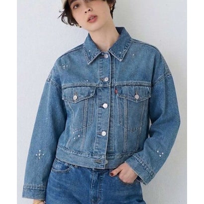ルージュ ヴィフ ラクレ Rouge vif la cle 【Levi's/リーバイス】デニムスタッズトラッカージャケット/Gジャン/クロッ （ブルー）｜詳細画像