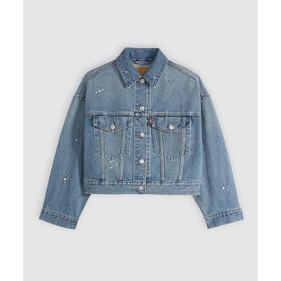 ルージュ ヴィフ ラクレ Rouge vif la cle 【Levi's/リーバイス】デニムスタッズトラッカージャケット/Gジャン/クロッ （ブルー）｜詳細画像