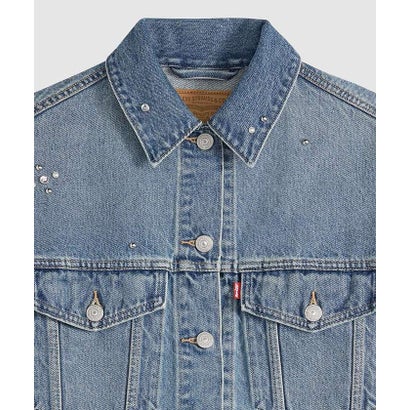 ルージュ ヴィフ ラクレ Rouge vif la cle 【Levi's/リーバイス】デニムスタッズトラッカージャケット/Gジャン/クロッ （ブルー）｜詳細画像
