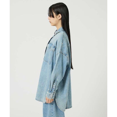 ルージュ ヴィフ ラクレ Rouge vif la cle 【Healthy denim / ヘルシーデニム】Almond / デニムシャツ （ライトブルー）｜詳細画像