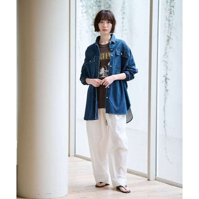 ルージュ ヴィフ ラクレ Rouge vif la cle 【Healthy denim / ヘルシーデニム】Almond / デニムシャツ （ライトブルー）｜詳細画像