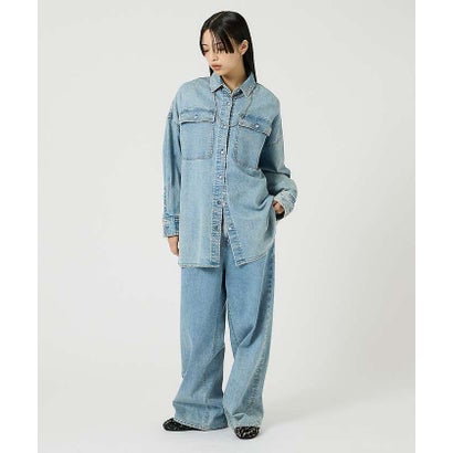 ルージュ ヴィフ ラクレ Rouge vif la cle 【Healthy denim / ヘルシーデニム】Almond / デニムシャツ （ライトブルー）｜詳細画像