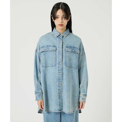 ルージュ ヴィフ ラクレ Rouge vif la cle 【Healthy denim / ヘルシーデニム】Almond / デニムシャツ （ダークネイビー）｜詳細画像