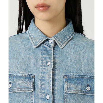 ルージュ ヴィフ ラクレ Rouge vif la cle 【Healthy denim / ヘルシーデニム】Almond / デニムシャツ （ダークネイビー）｜詳細画像