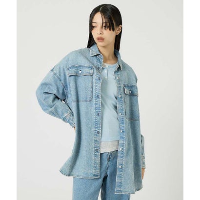 ルージュ ヴィフ ラクレ Rouge vif la cle 【Healthy denim / ヘルシーデニム】Almond / デニムシャツ （ダークネイビー）｜詳細画像