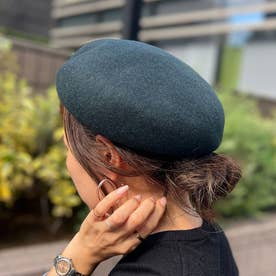 【RUBEN/ルーベン】ウールバスク ベレー帽 / RUS-8206 （ダークグリーン）