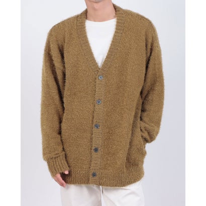 シャギーニット カーディガン （KHAKI）｜詳細画像