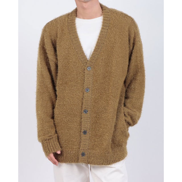 シャギーニット カーディガン （KHAKI）
