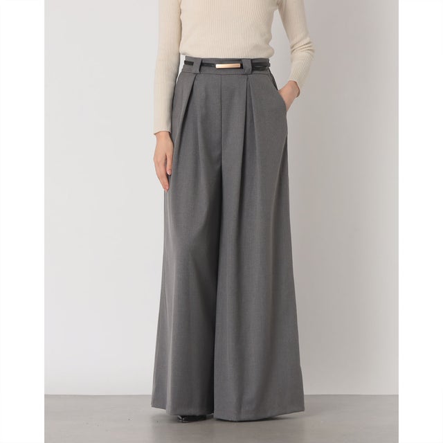 ベルトマークタックパンツ （Grigio Scuro）