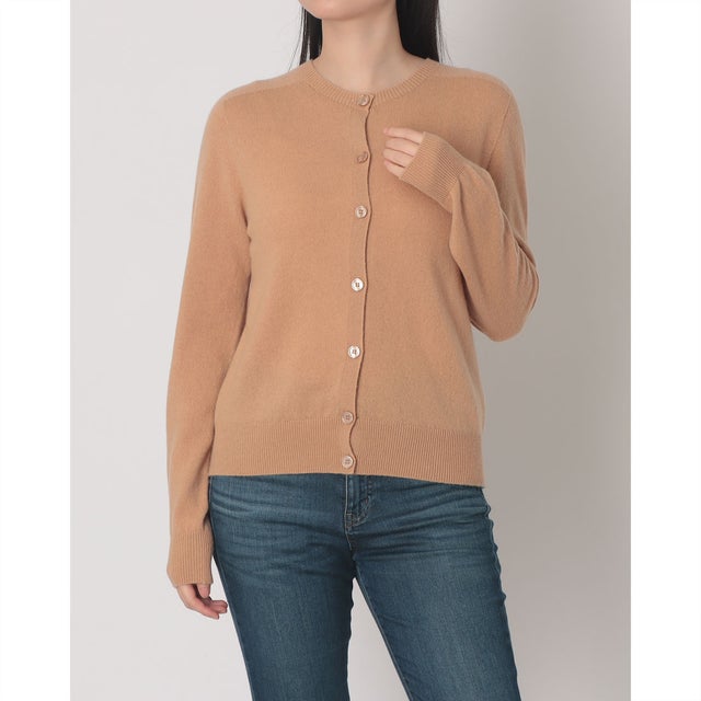 クルーネックカーデ （Cammello Beige）
