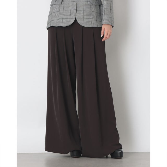 タックワイドパンツ （Moro Marrone）