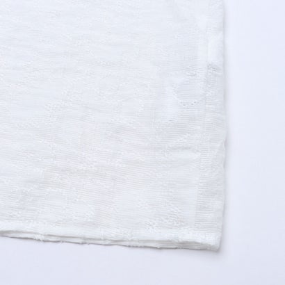 フラワージャガードボウタイブラウス （Bianco）｜詳細画像