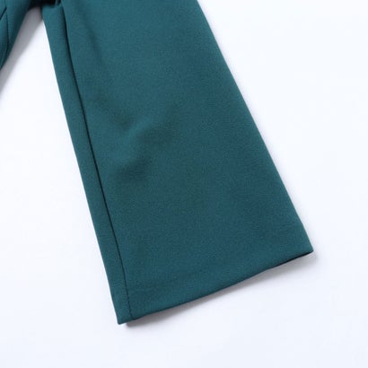 ウエストボタンポイントフレアボートネックワンピース （Verde Petrolio）｜詳細画像