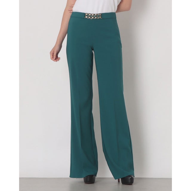 ウエストポイントフレアパンツ （Verde Petrolio）