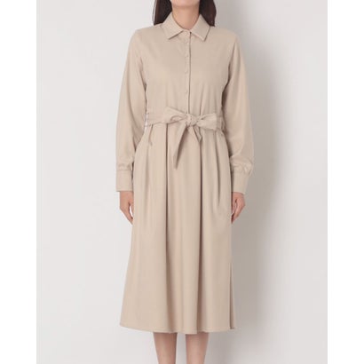Belt付ロングシャツワンピース （Tortora Beige）｜詳細画像