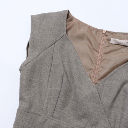 カシュクールデザインフレンチスリーブワンピース （Tortora Beige）｜詳細画像