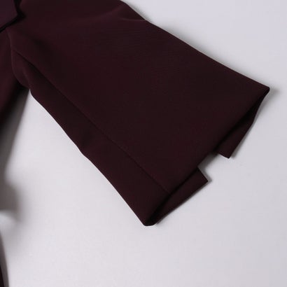Belt付胸元デザインオールインワン （Bordeaux Rosso）｜詳細画像