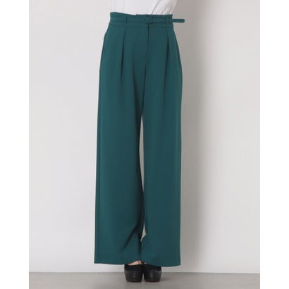 Belt付ワイドパンツ （Verde Petrolio）｜詳細画像