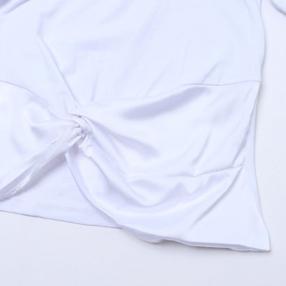 裾絞り素材切替 Tシャツ （Bianco）｜詳細画像