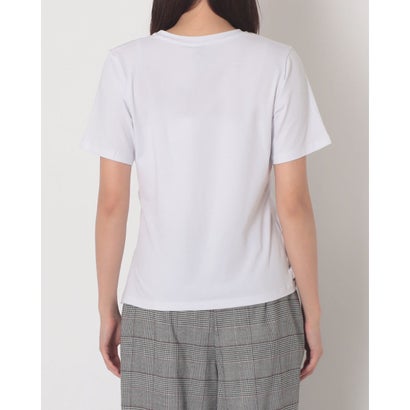裾絞り素材切替 Tシャツ （Bianco）｜詳細画像