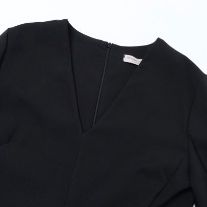 リナシメント RINASCIMENTO 巻スカート風Vネックボックスワンピース （Nero）｜詳細画像