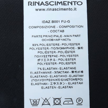 リナシメント RINASCIMENTO 巻スカート風Vネックボックスワンピース （Nero）｜詳細画像