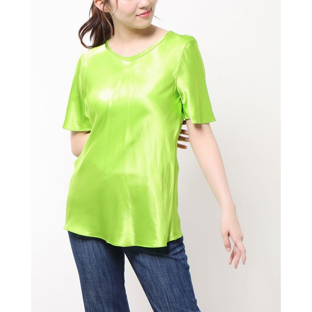 
                    カラーサテンTシャツ （Acido Verde）