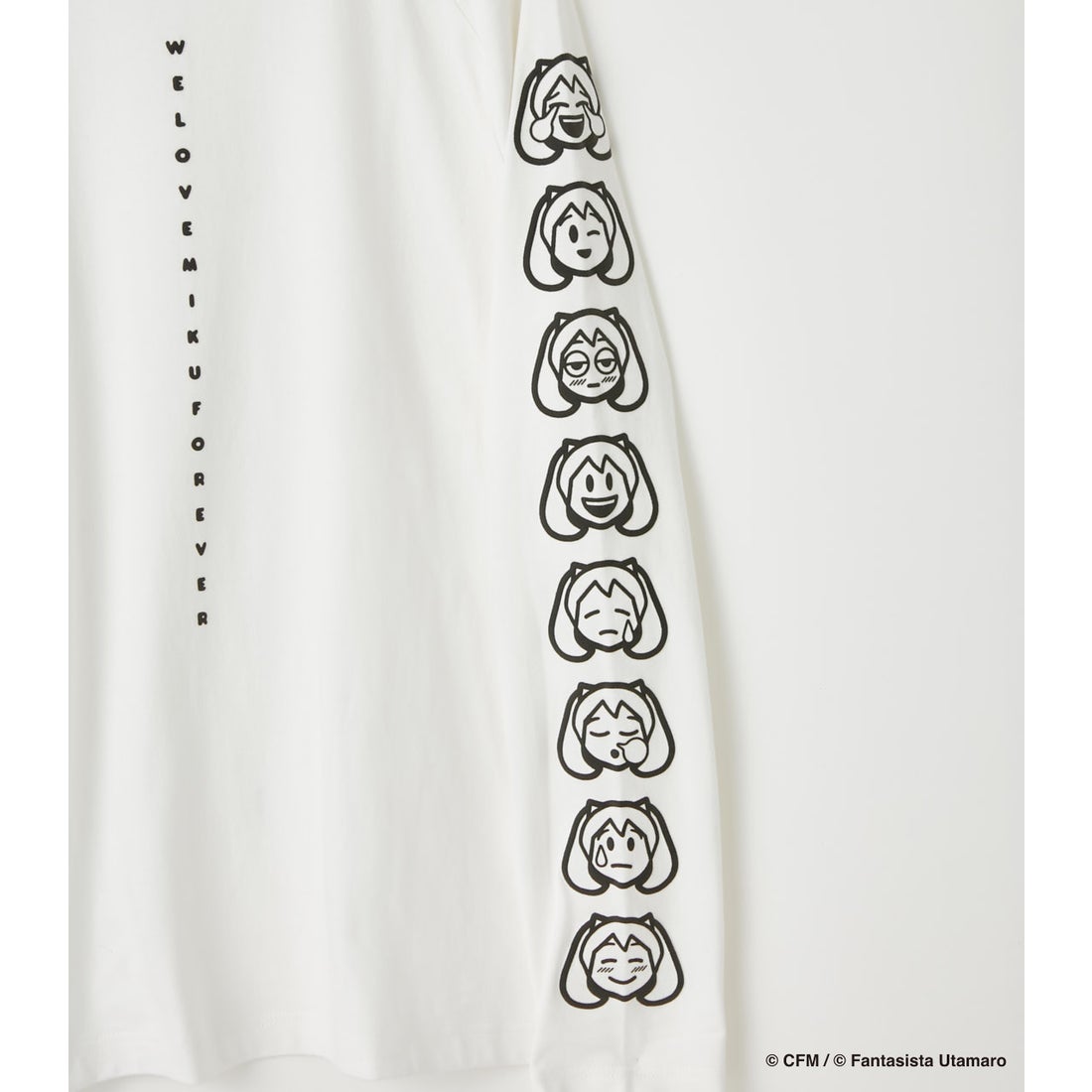 R4G ［初音ミク］MIKUMOJI LONG SLEEVE TEE WHT -ファッション通販 